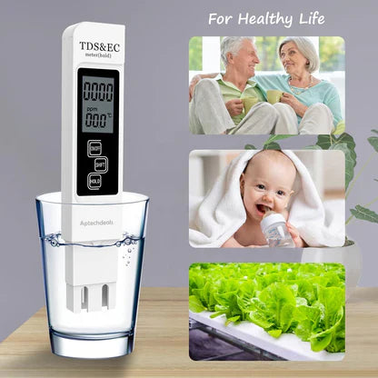 Digital TDS Meter – Portable Water Quality & Temperature Monitor VIP