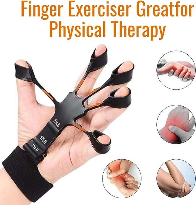 Silicone Finger Strengthener – Adjustable Grip & Forearm Resistance Trainer