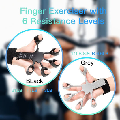 Silicone Finger Strengthener – Adjustable Grip & Forearm Resistance Trainer