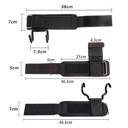Heavy-Duty Weight Lifting Hooks – Adjustable Wrist Support & Non-Slip Training Grips VIP