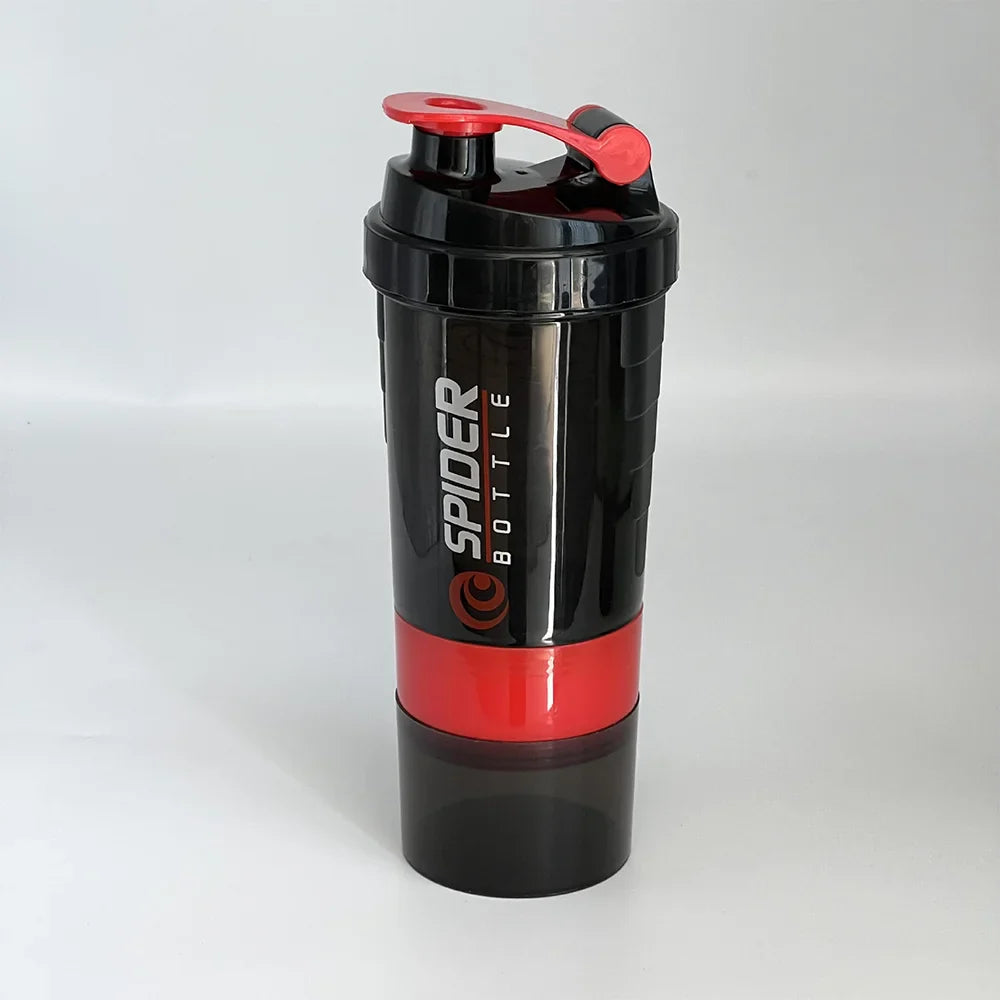 3-in-1 Stackable Protein Shaker – 20oz Bottle with Supplement Storage VIP
