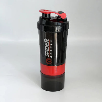 3-in-1 Stackable Protein Shaker – 20oz Bottle with Supplement Storage VIP