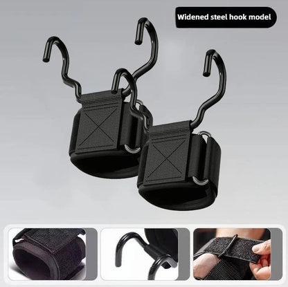 Heavy-Duty Weight Lifting Hooks – Adjustable Wrist Support & Non-Slip Training Grips VIP