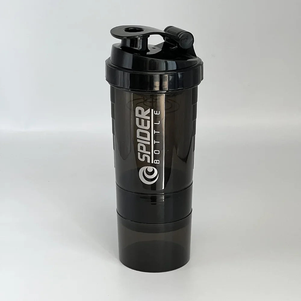 3-in-1 Stackable Protein Shaker – 20oz Bottle with Supplement Storage VIP
