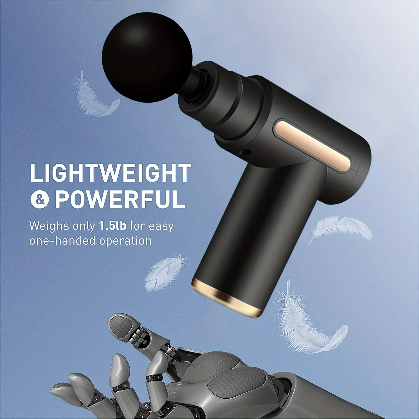 Deep Tissue Percussion Massage Gun with LED Touch Screen