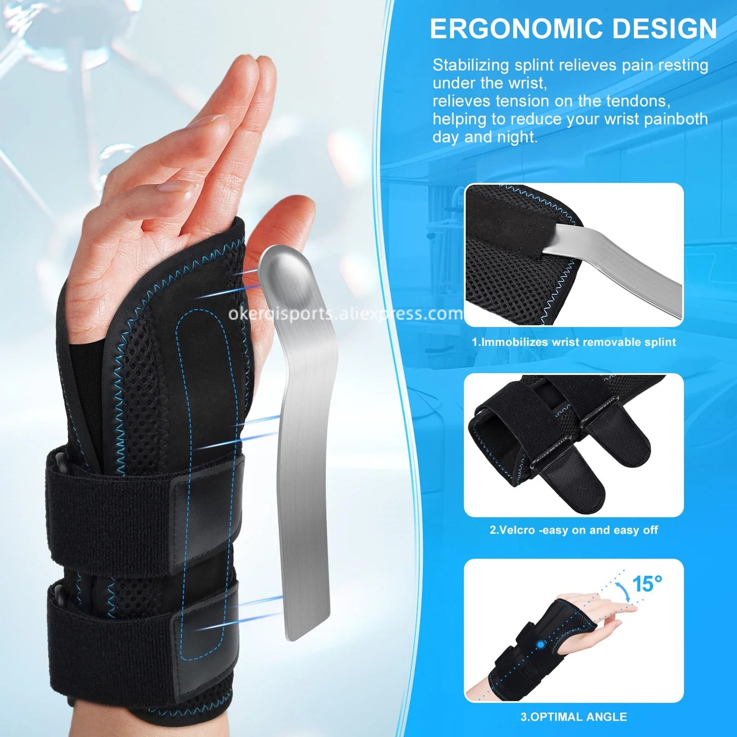 Adjustable Wrist Support Brace – Compression Wrap for Fitness & Stability VIP
