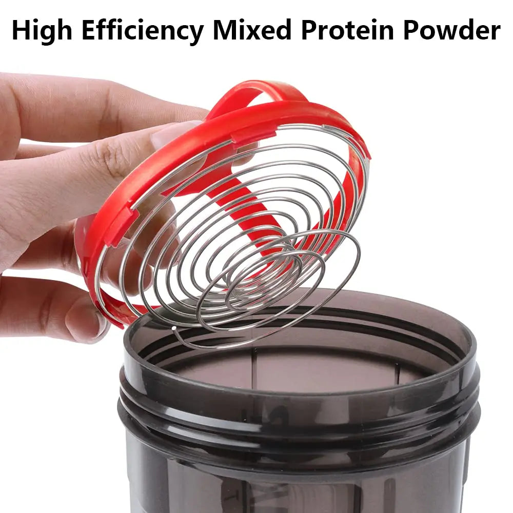 3-in-1 Stackable Protein Shaker – 20oz Bottle with Supplement Storage VIP