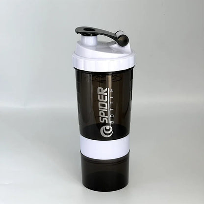 3-in-1 Stackable Protein Shaker – 20oz Bottle with Supplement Storage VIP
