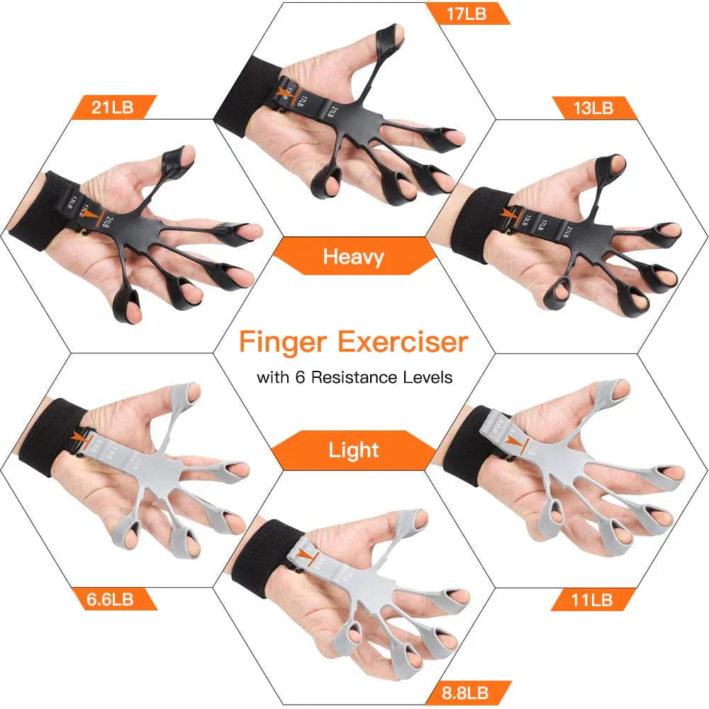 Silicone Finger Strengthener – Adjustable Grip & Forearm Resistance Trainer