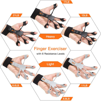 Silicone Finger Strengthener – Adjustable Grip & Forearm Resistance Trainer