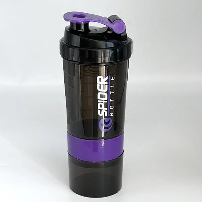 3-in-1 Stackable Protein Shaker – 20oz Bottle with Supplement Storage VIP