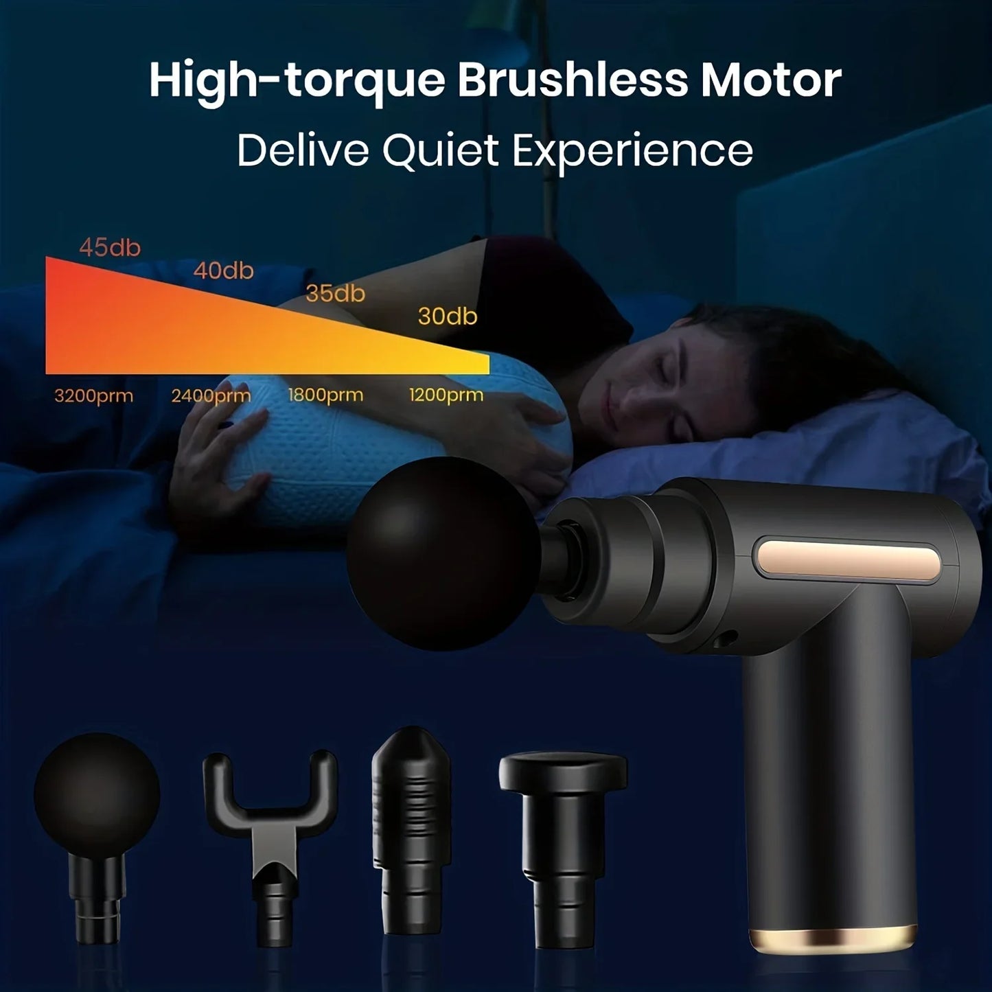 Deep Tissue Percussion Massage Gun with LED Touch Screen
