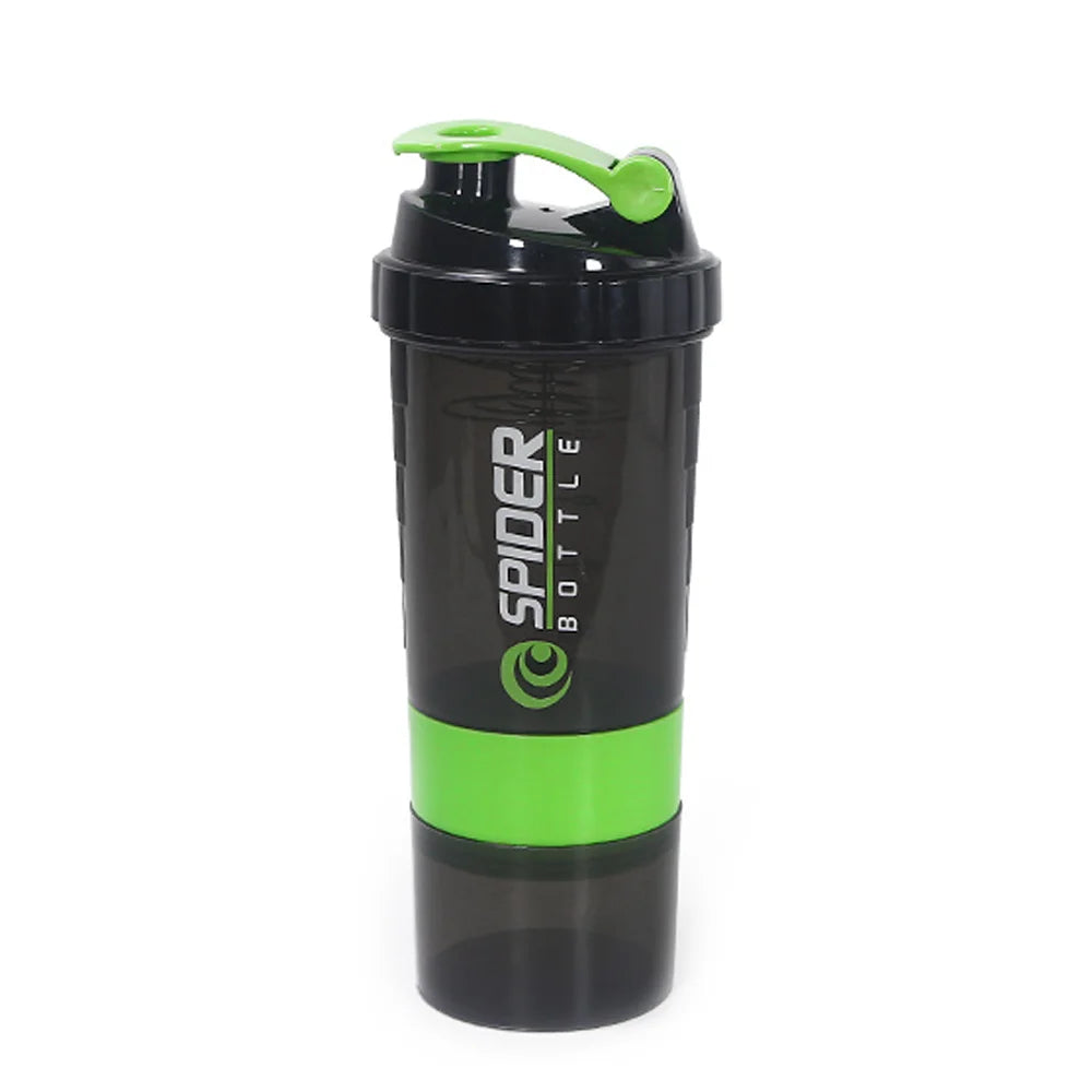 3-in-1 Stackable Protein Shaker – 20oz Bottle with Supplement Storage VIP