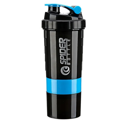 3-in-1 Stackable Protein Shaker – 20oz Bottle with Supplement Storage VIP