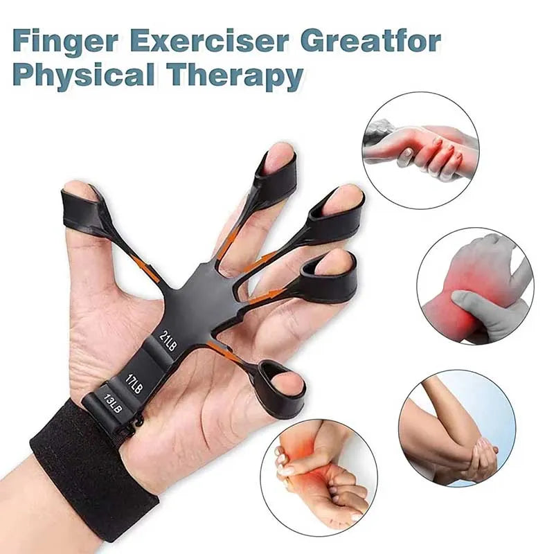 Silicone Finger Strengthener – Adjustable Grip & Forearm Resistance Trainer