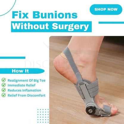 Hinged Bunion Support Splint – Adjustable Toe Positioning & Comfort Wrap VIP