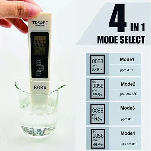 Digital TDS Meter – Portable Water Quality & Temperature Monitor VIP