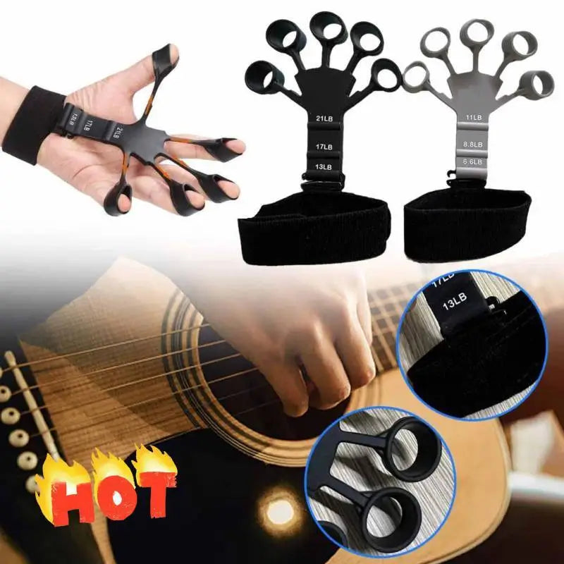 Silicone Finger Strengthener – Adjustable Grip & Forearm Resistance Trainer